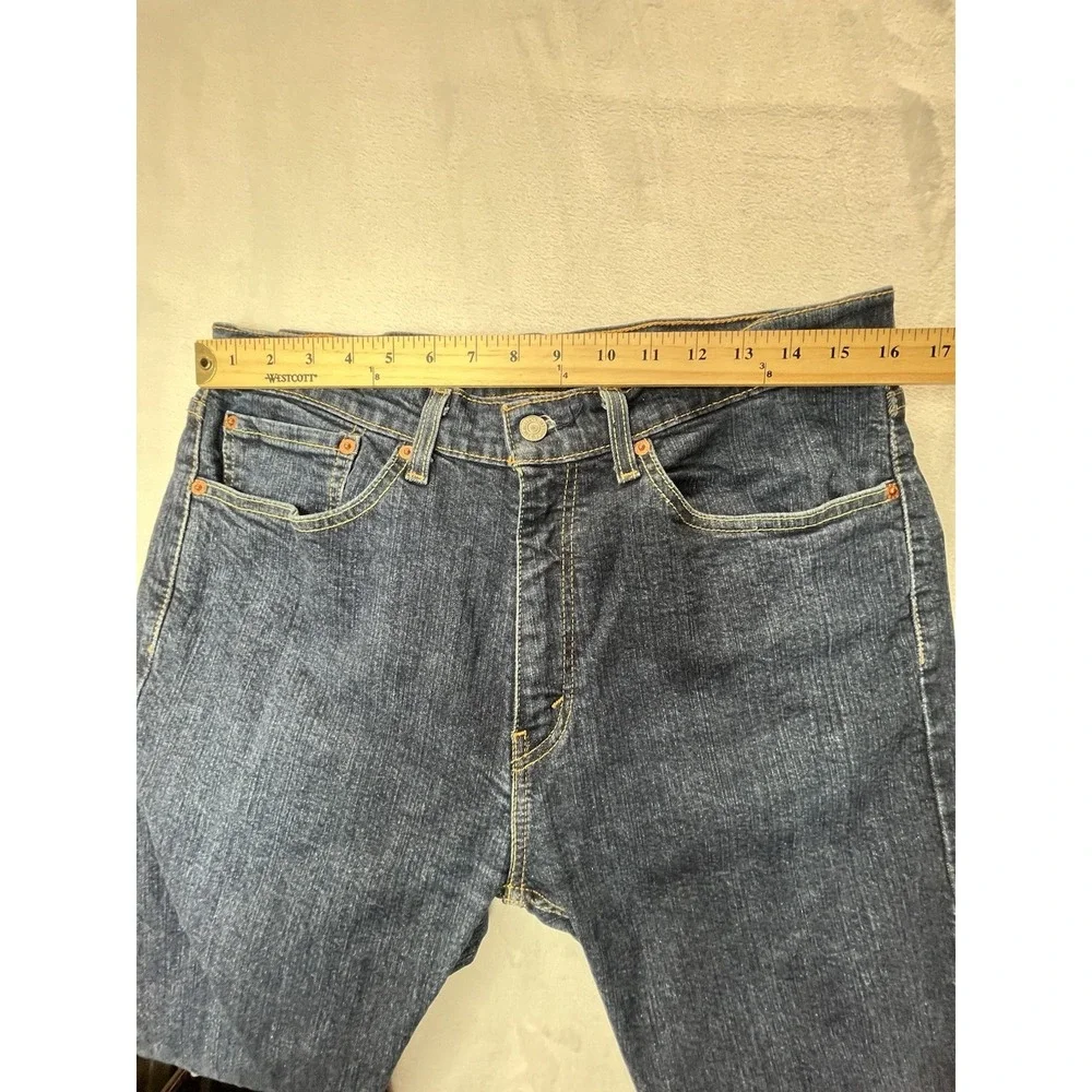 LEVI's 505 Mens 34 x‎ 30 Jeans Dark Blue Straight Leg